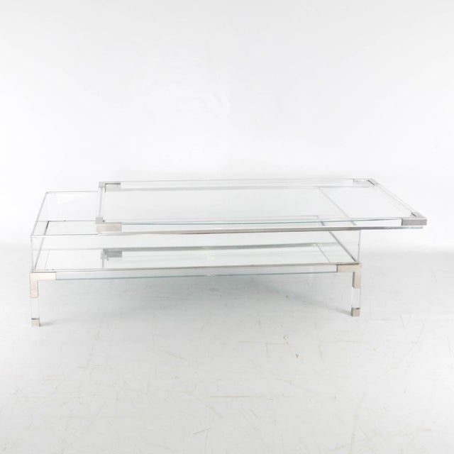 Coffee Table with Display Case, 1980s For Sale - Image 14 of 16
