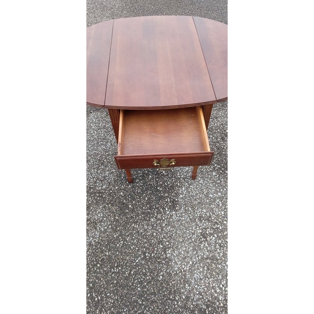 English Mahogany Drop-Leaf Pembroke Table, Circa 1930 For Sale - Image 9 of 12