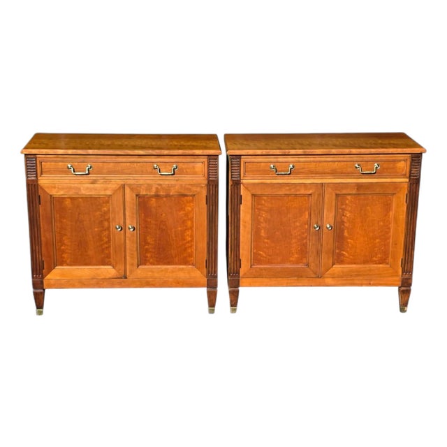 Pair of Vintage Kindel Furniture French Regency Style Servers For Sale