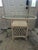 Late 20th Century Vintage Coastal Rattan Bistro Set With Glass Table & Two Barrel Chairs For Sale - Image 5 of 18