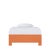 Wood Finn Platform Bed Twin Extra Long - Orange For Sale - Image 7 of 12