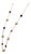 South Sea Gold Pearl Quartz Necklace 14 Karat Gold Certified For Sale