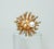 Metal Sarah Coventry Starburst Gold Tone Cocktail Ring For Sale - Image 7 of 10