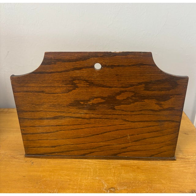 Antique English Oak Letter Rack For Sale In Naples, FL - Image 6 of 8