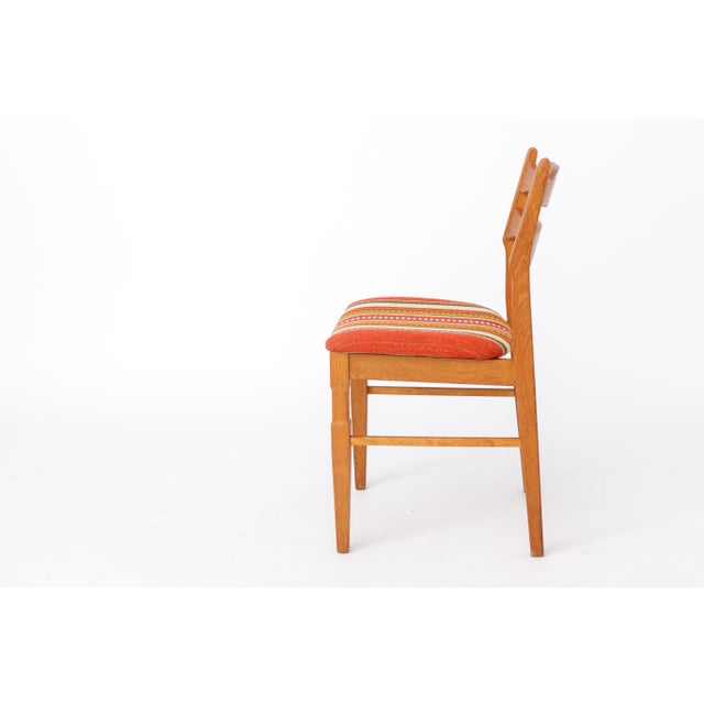 Danish Modern Oak Dining Chairs by Henning Kjærnulf for EG Furniture, 1970s, Set of 4 For Sale - Image 6 of 10