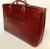 Vintage Leather Suitcase "La Bagagerie Paris" Burgundy Bordeaux Luggage For Sale - Image 10 of 12