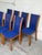 Mid 20th Century Set of 8 Danish Modern Skovby Teak Dining Chairs in Blue Upholstery For Sale In Los Angeles - Image 6 of 10