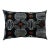 Contemporary Handmade Black Velvet Throw Pillow and Down Feather Insert For Sale