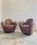 Pair of Michael Wolk "Miami" Postmodern Striped Swivel Chairs For Sale - Image 12 of 15