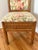 Vintage Pencil Reed Side Chair With Floral Upholstery For Sale - Image 6 of 12