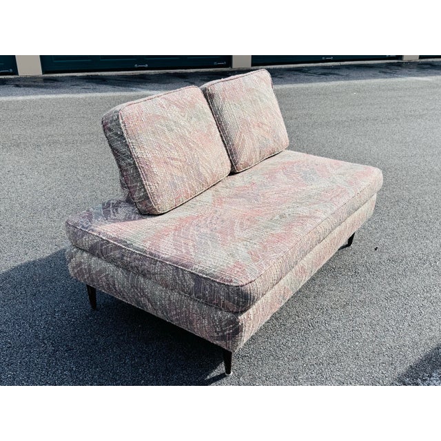 Mid-Century Modern 1960s Mid Century Modern Sofa Daybed With Wood Tapered Legs For Sale - Image 3 of 7