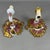 20th Century Wall Lamps in Limoges Porcelain and Gold, France, Set of 2 For Sale - Image 6 of 12
