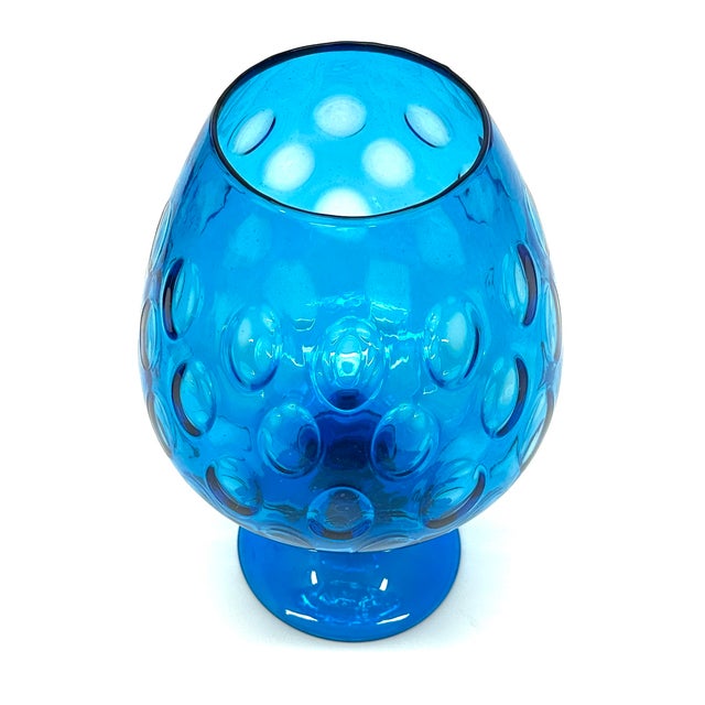 Mid 20th Century A Symphony of Blues Mid-Century Brandy Balloon Curation - Group of 5 For Sale - Image 5 of 14