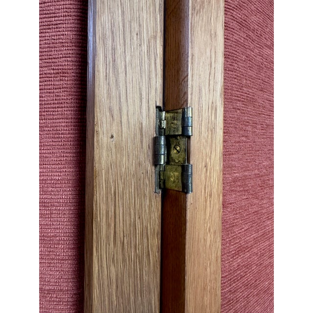 Brown Vintage Room Divider in Oak, 1960s For Sale - Image 8 of 12