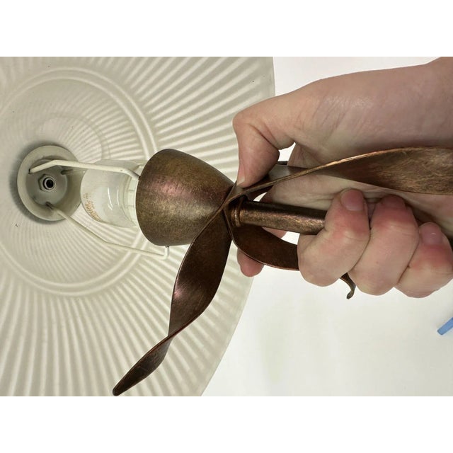 Metal Postmodern Table Lamp from Massive, Belgium, 1980s For Sale - Image 7 of 10