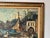 Blue 1960's Vintage Impressionist European Harbor Scene Oil on Canvas Painting, Signed For Sale - Image 8 of 12