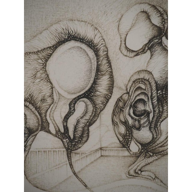 Fred Deux, The Wedding, Original Signed Engraving For Sale - Image 5 of 6