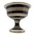 Iconic Black, White, and Gold Banded Bitossi Centerpiece, Designed by Aldo Londi For Sale