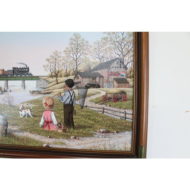 Late 20th Century Serigraph " Kid Playing" For Sale - Image 4 of 7