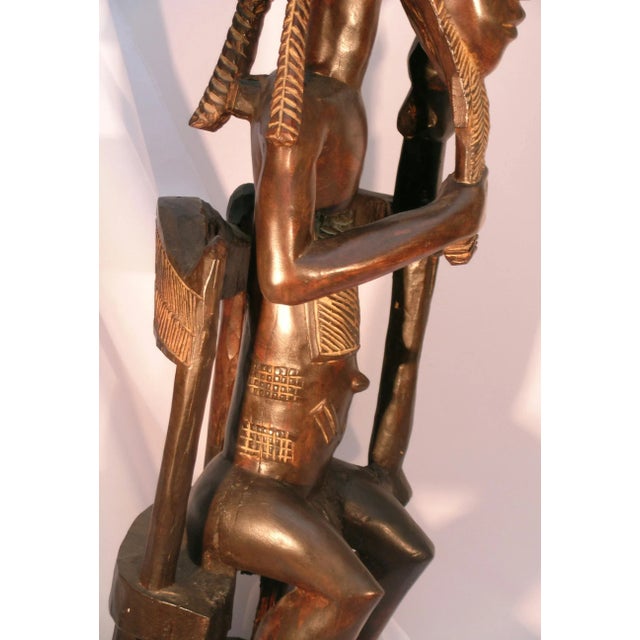 Baule Africain Wood Male Figure For Sale - Image 11 of 13