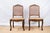 Pair of Louis XV Style side chairs with cane backs and seats, c 1900, French. Featuring original cane seats and backs....