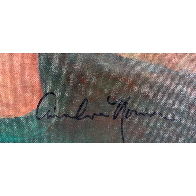 Contemporary Study of Celine Dion Fauvist Portrait Original Oil on Canvas by Anna Norman For Sale - Image 3 of 4