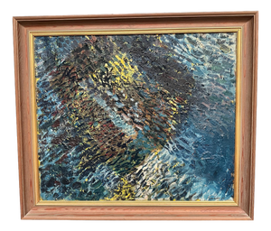 Valter Gibson, Composition, 1961, Oil on Canvas, Framed