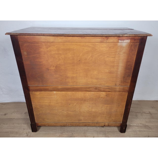 Edwardian Drop Handle Chest of 2 Drawers in Oak, 1910s For Sale - Image 15 of 18