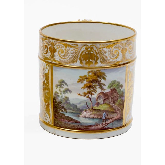 Large Antique Early 19th Century George III Derby Porcelain Porter's Tankard Mug With Alpine Landscape "In Germany", Circa 1810 For Sale - Image 12 of 12