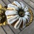 1920s 1920s Art Nouveau Gold Brass Porcelain Floral Drapery Tie Backs- a Pair For Sale - Image 5 of 10