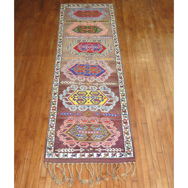 Textile Vintage Turkish Anatolian Runner - 3'1" x 10'2" For Sale - Image 7 of 7