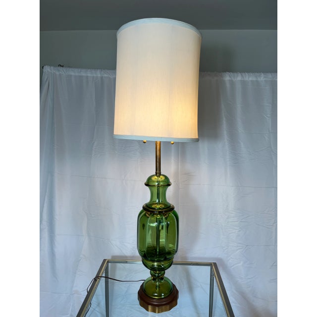 Glass Mid Century Seguso Murano for Marbro Lamp For Sale - Image 7 of 8