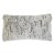 Contemporary Snow White & Grey Faux Fur Lumbar Pillow For Sale - Image 3 of 3