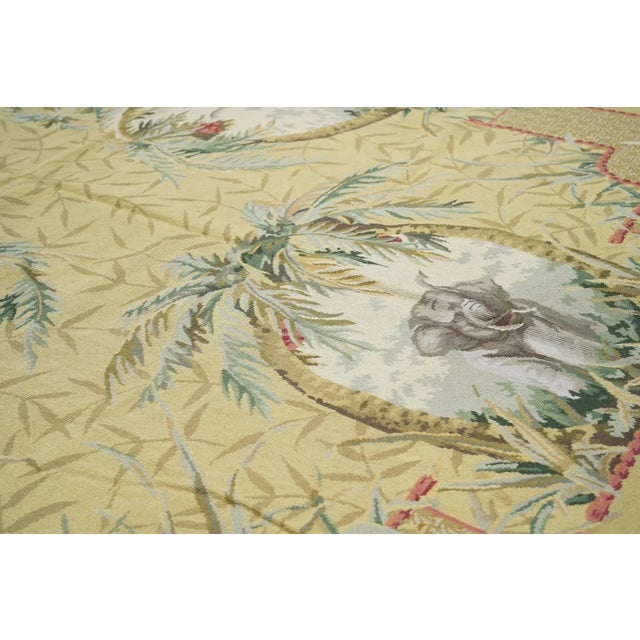 Textile French Aubusson Design Rug 5'10'' X 9'1'' For Sale - Image 7 of 10