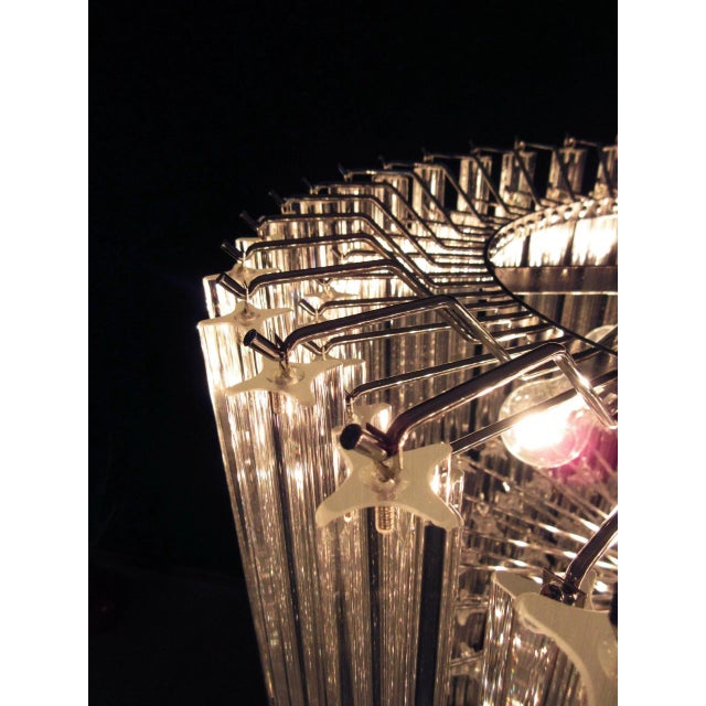 1900 - 1909 Contemporary Quadriedri Murano Glass Chandelier, 163 Crystal Prisms Quadriedri Scadute For Sale - Image 5 of 12