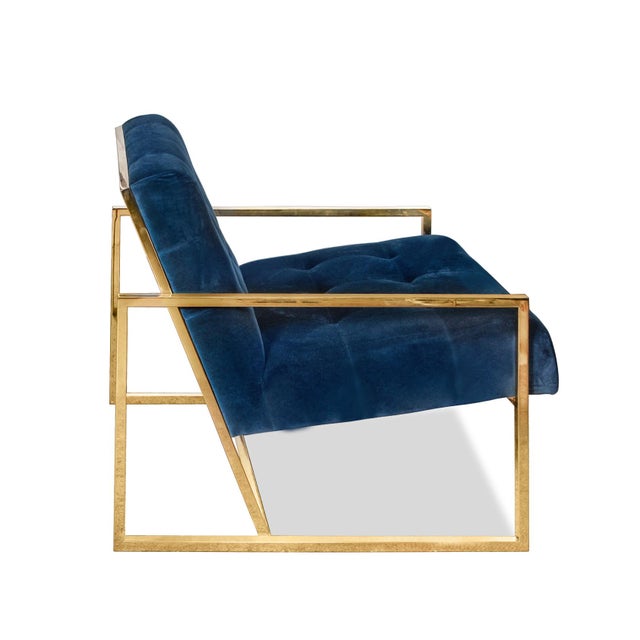 Pair of Jonathan Adler Goldfinger Lounge Chairs Chairish