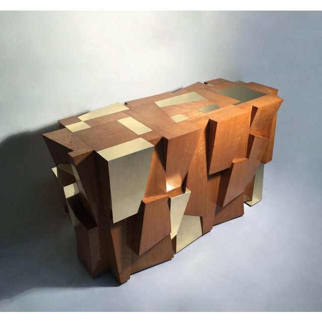 Cubist Console / Dining Table Base by Paul Evans / Directional / PE 300 Series For Sale - Image 10 of 14