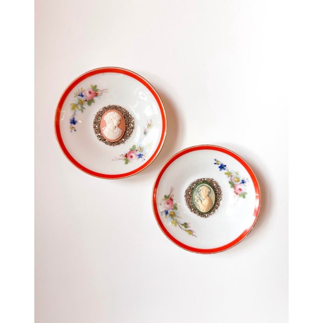 Traditional Little Relics No. 22 Original Mixed Media Assemblage Cameo on Vintage Porcelain Saucer by Dorothy Art For Sale - Image 3 of 3