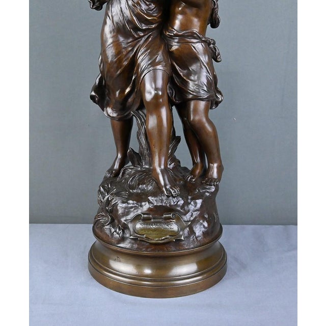 Hippolyte Moreau, Large Surprise Sculpture, Late 19th Century, Bronze For Sale - Image 9 of 18