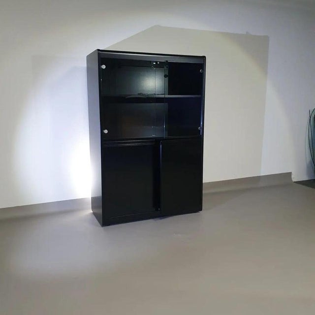 Glass Model Linearsystem Display Cabinet by Rodolfo Bonetto for Bellato Italy, 1960s For Sale - Image 4 of 8