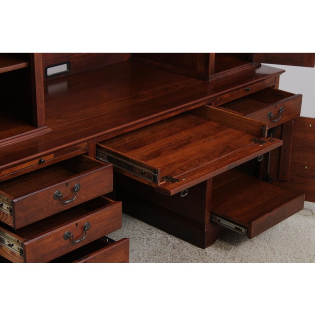 Wood Lexington Bob Timberlake Cherry Desk W. Hutch Top For Sale - Image 7 of 18