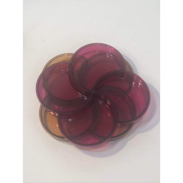 Dansk Designs Pair of Vintage Dansk "Spiral" 4-Compartment Acrylic Trays by Gunnar Cyrén For Sale - Image 4 of 11
