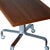 - Small auxiliary table from Germany from the 1970s - Table top veneered - Table construction is made of chromium-plated...