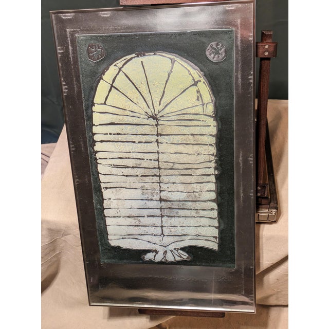 SICA Cloud Catcher by Sica:- Framed, Print on Foil - Limited Edition 29/50 Hand Numbered and Signed by Marilyn Sica, 1932-2022 For Sale - Image 4 of 6