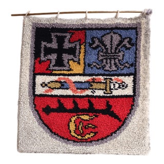 1950s, Handmade Vintage European Savonnerie Rug 2.3' X 2.4' For Sale