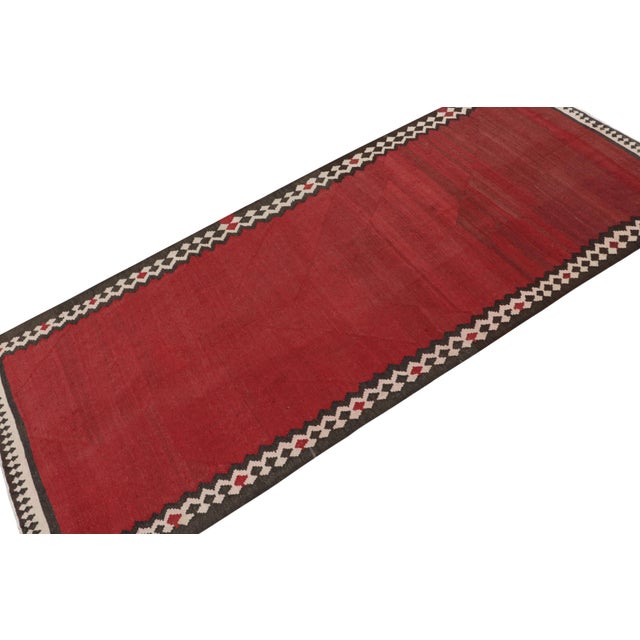 Rug & Kilim Vintage Shahsavan Persian Kilim in With Red Open Field by Rug & Kilim For Sale - Image 4 of 7