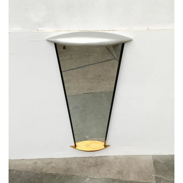 Postmodern Postmodern Hollywood Regency Mirror, 1980s For Sale - Image 3 of 18