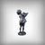 This small bronze sculpture, titled "Cuckoo" and signed Rosa Bonheur, exudes the charm of a childhood scene captured in a...