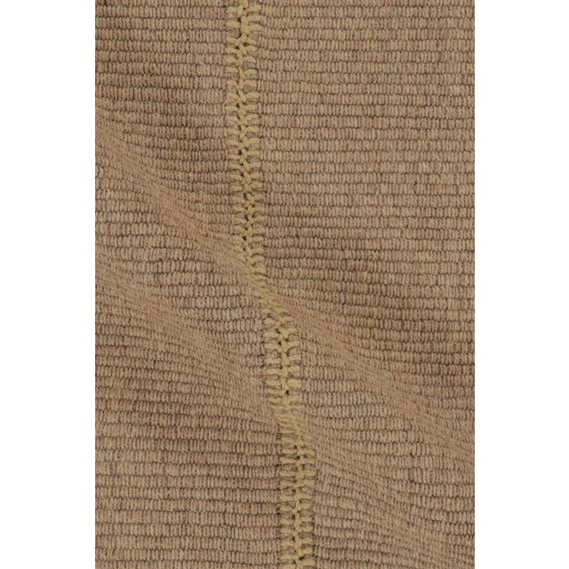 Contemporary Rug & Kilim's Contemporary Rez Kilim Flatweave Rug With Solid Field Design For Sale - Image 3 of 10