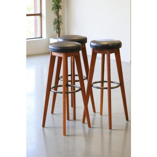 Danish Teak Barstool, 1960s For Sale - Image 10 of 12